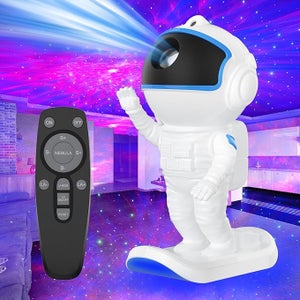 Proiettore LED a Forma di Astronauta con Controllo APP, Luce Notturna Colorata per Camera da Letto con Atmosfera Spaziale