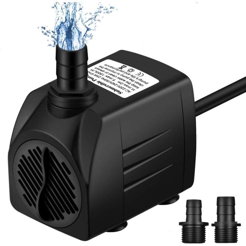 Bomba De Agua Solar 100W Para Fuentes Y Estanques - Elevación 5 Metros, Silenciosa, Con Batería - Ideal Para Jardín