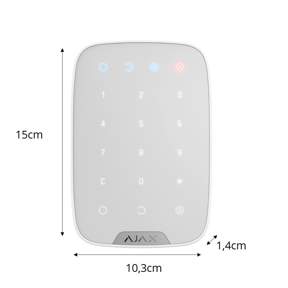 Clavier indépendant bidirectionnel noir - Ajax Systems - 5