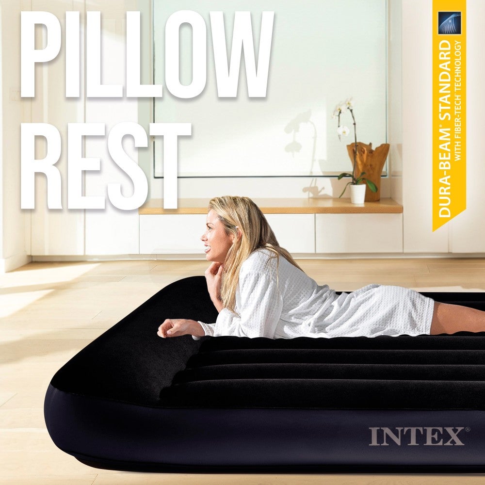 Intex 64146ND Materasso Gonfiabile Dura-Beam Pillow Rest Singolo