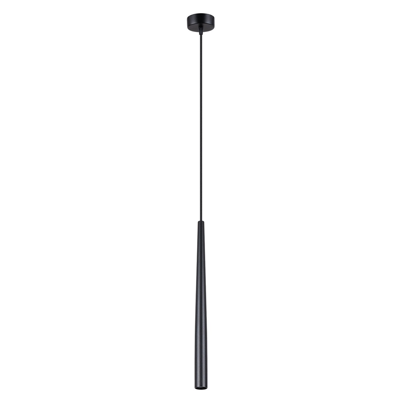 Lampa wisząca Bliss czarna 1xG9x8W nowoczesna wym: 118 x 8 x 8 cm metal Sollux Lighting