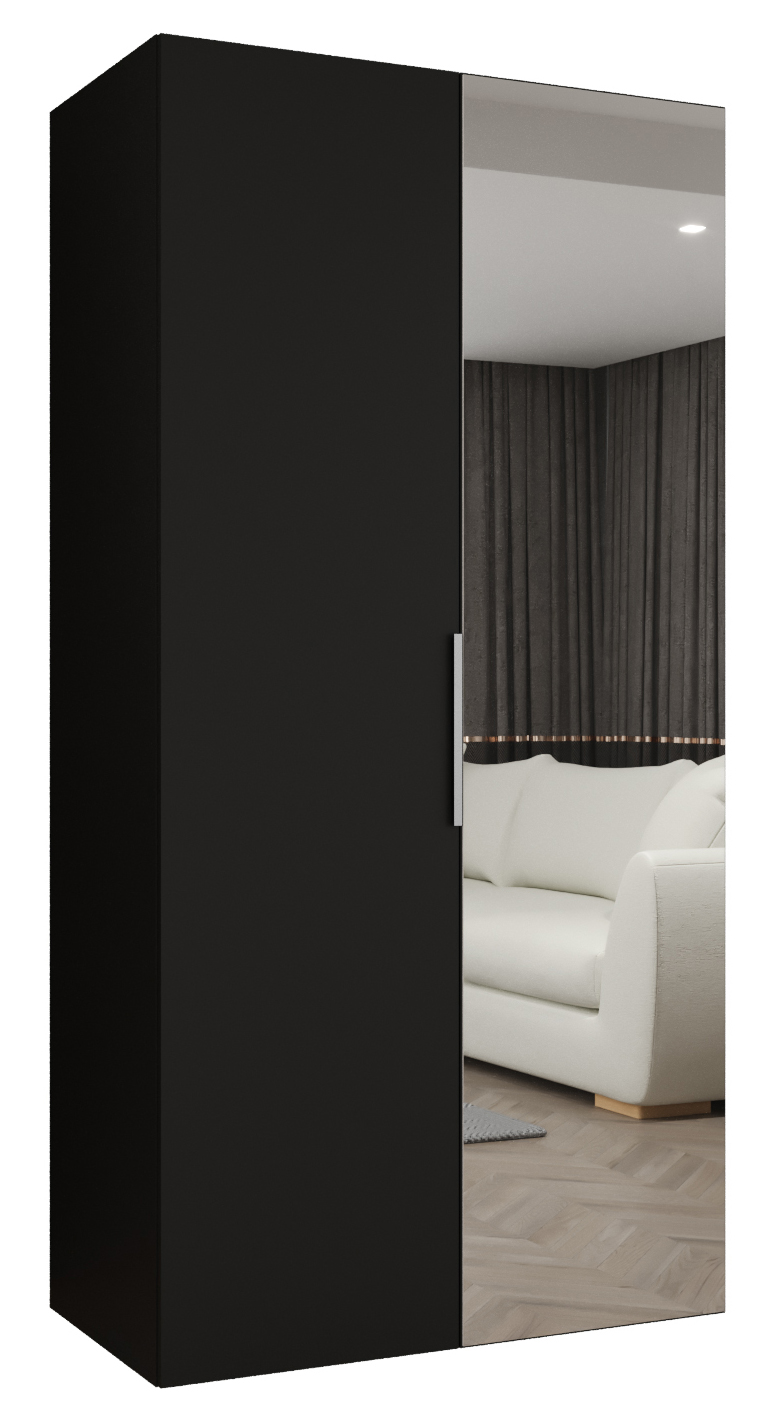 Szafa uchylna otwierana Marbella 2 100 x 52 x 202 cm czarny + u. kaszmir Abiks Meble