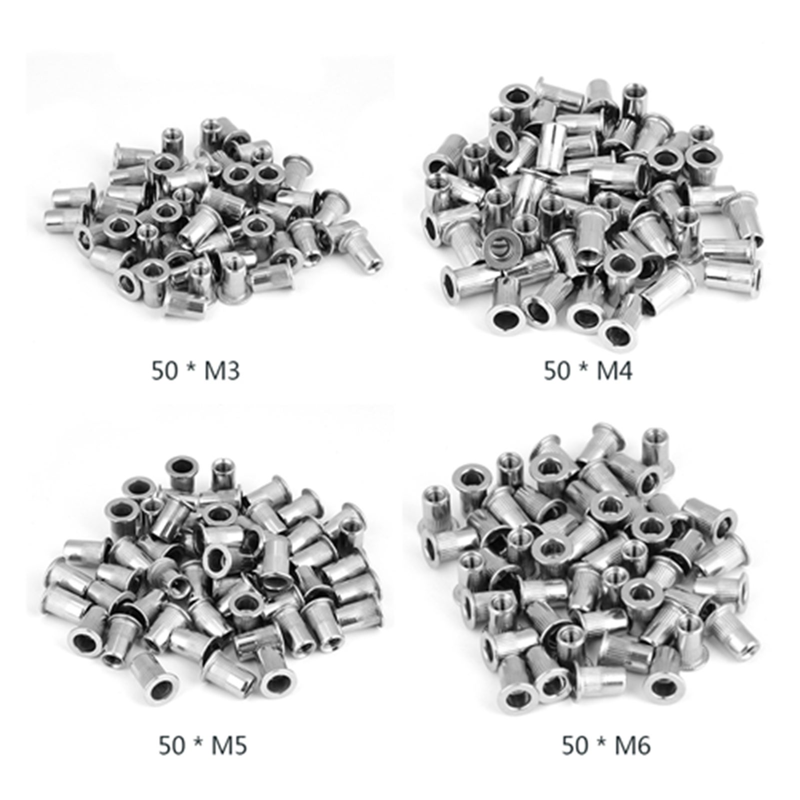 Écrous Moletés M3 X 0,5 Mm - 20 Pièces - Uxcell, Finition Nickel