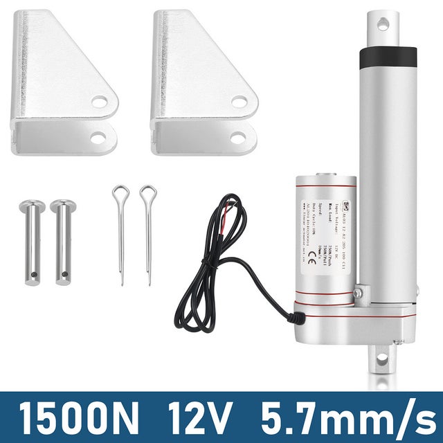 Lineaire Actuator 30mm DC 12V Mini - Elektrische Bewegingsactuator Met T-Schroef & Eindschakelaar