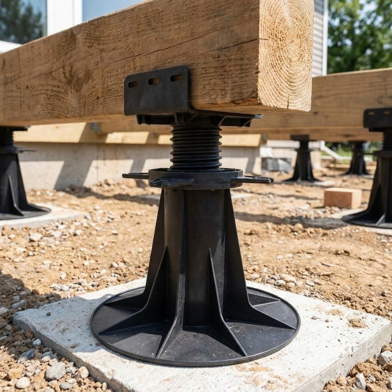 Plot pour terrasse bois réglable - 160 à 230 mm - VERINDAL Unité - 5