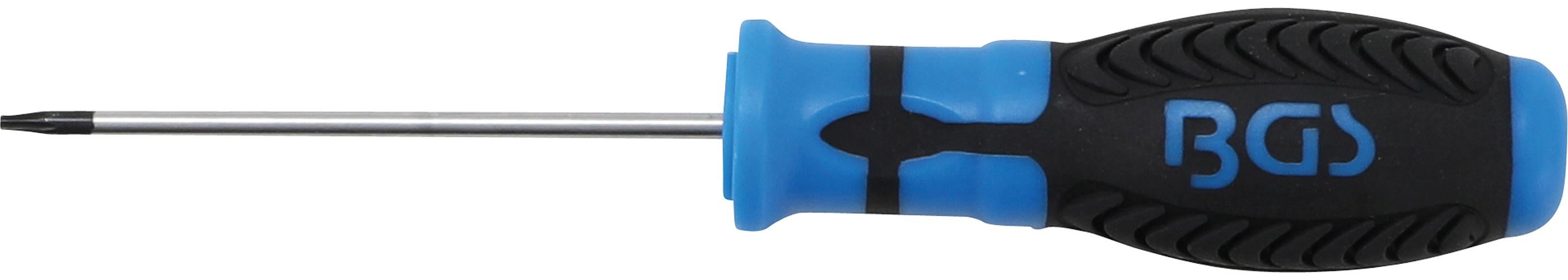Tournevis Torx T10 Avec Perçage BGS - Longueur 174mm - Poignée Bicomposant - Qualité Pro