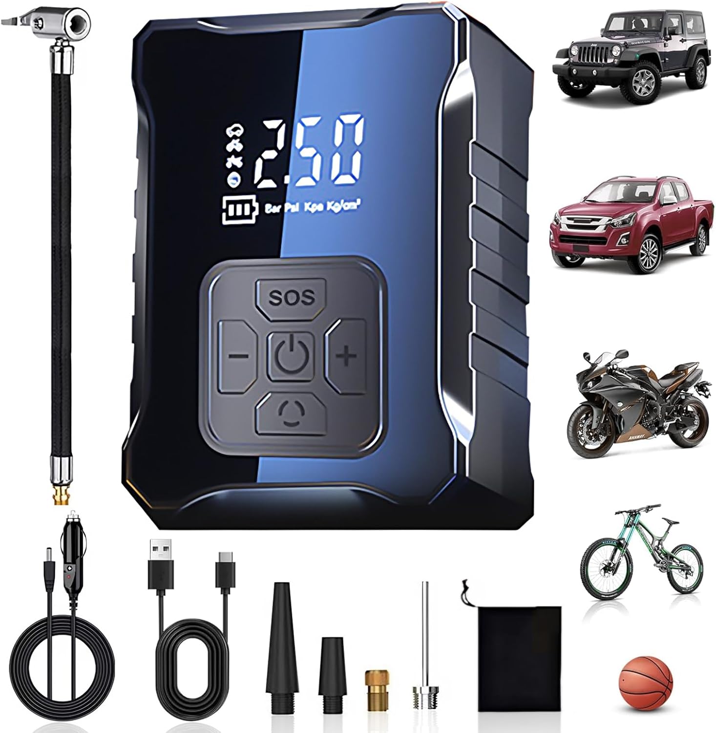 Mini Pompe à vélo, gonfleur de vélo Petit et Portable, gonflage Rapide pour vélo[475 Mini Pompe à vélo, gonfleur de vélo Petit et Portable, gonflage Rapide pour vélo[475