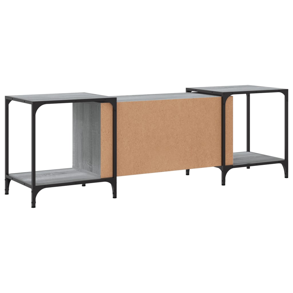 vidaXL Meuble TV sonoma gris 153x37x50 cm bois d'ingénierie - 6