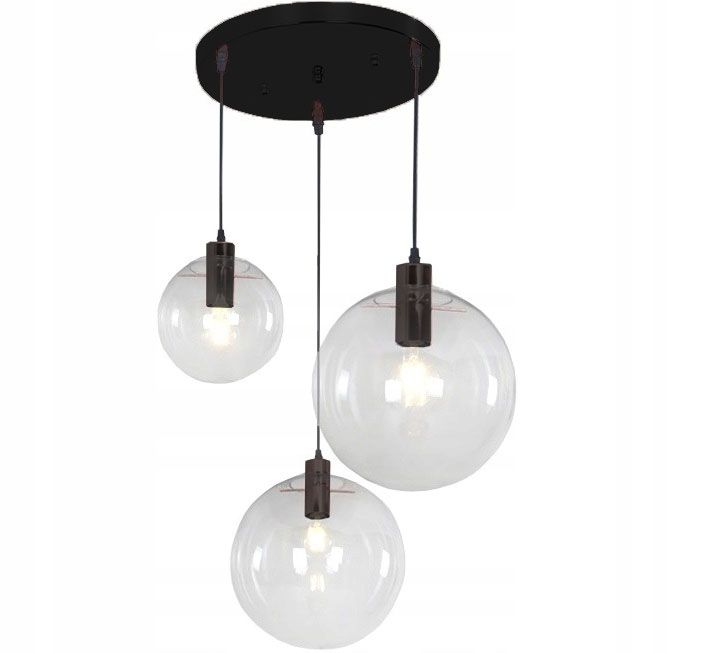 Lampa Sufitowa Wisząca Toolight App309-3Cp Lassi Czarny