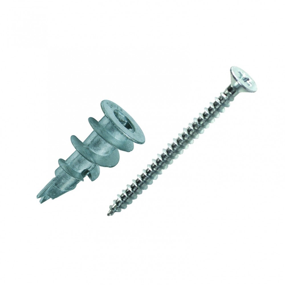 Set 25 tasselli e viti vix TESTA ROSSA, Diam.12 x L.30 mm - 3