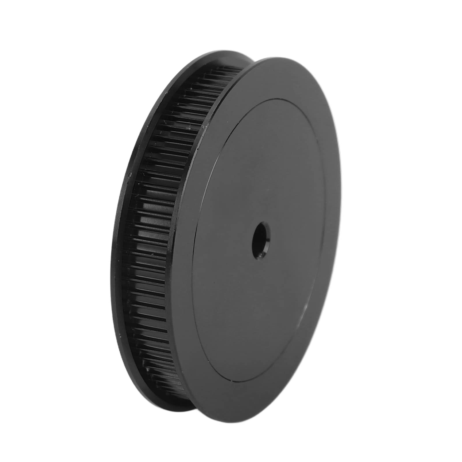Roda síncrona 80T 5mm GT2 Polia de correia dentada Liga de aço para impressora 3D Torno CNC (preto) - 3