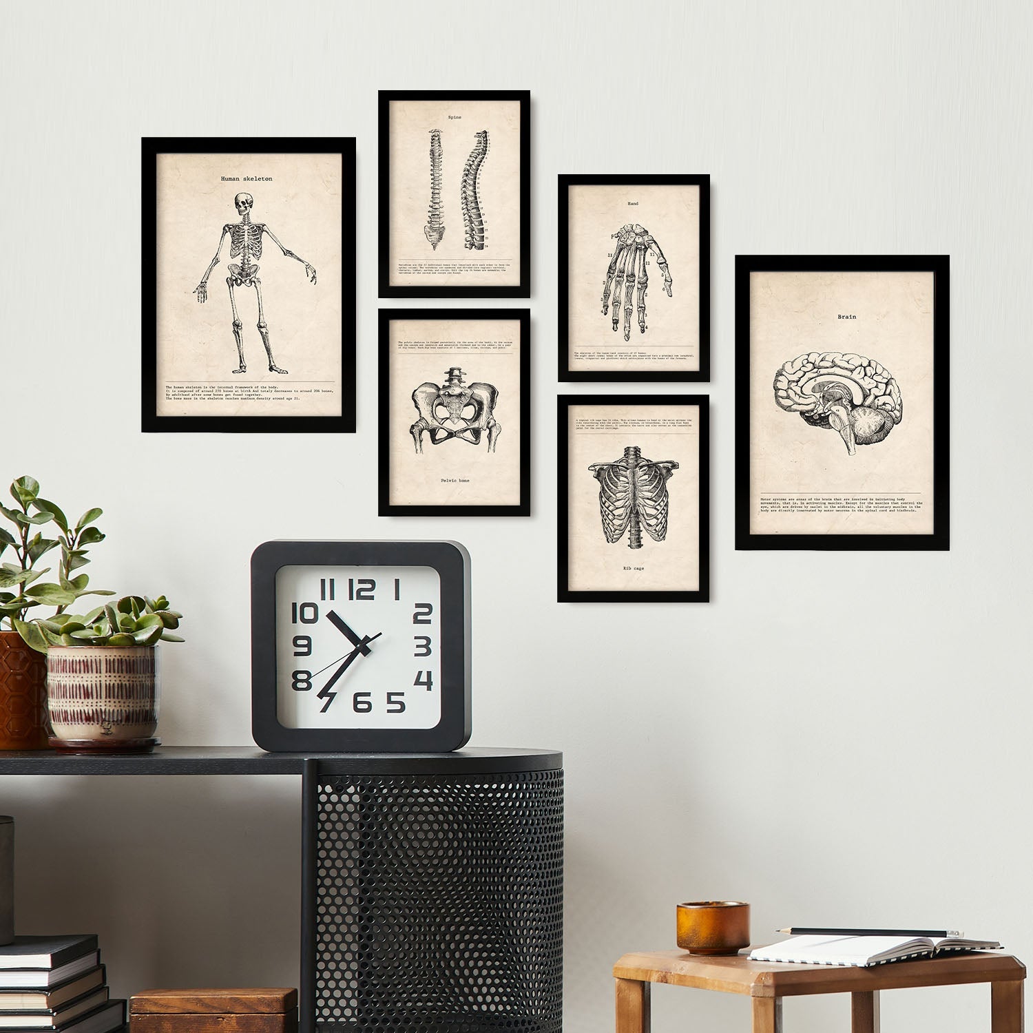 Poster Con Cornice Nacnic Brevetti Vintage | Formato A3 29,7x42 Cm, Stampa Su Carta 250g - Prodotto In Spagna