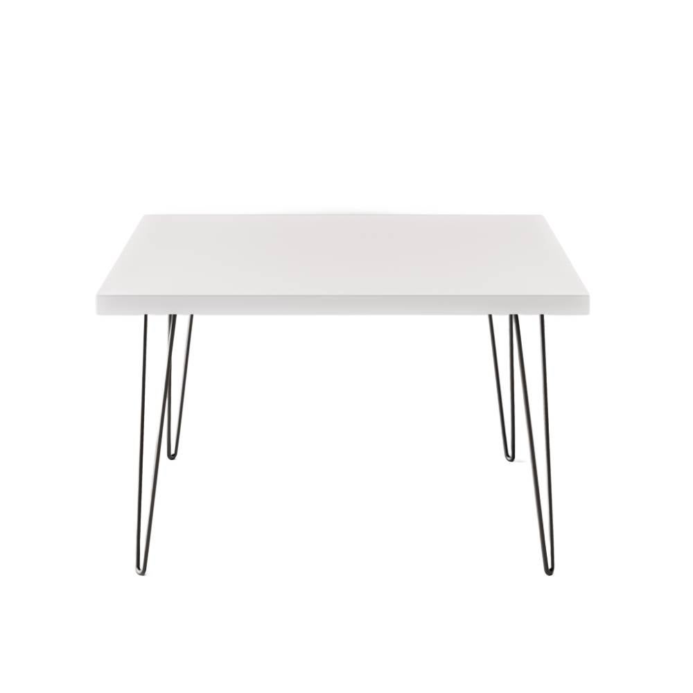 KOLM Stolik kawowy VIDA 68 x 68 cm do salonu, pokoju Biały
