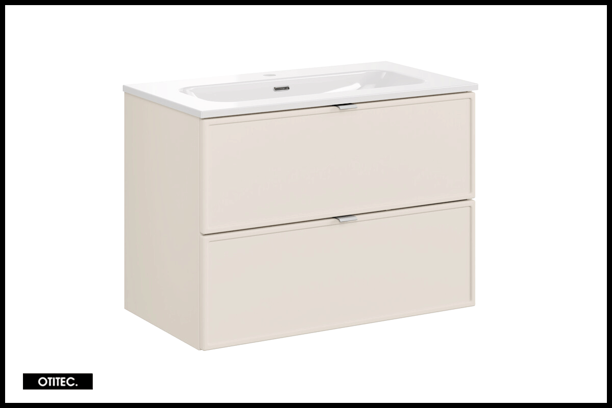 Szafka łazienkowa BELLA CASHMERE 82-80-2S 80cm kaszmirowa z umywalką