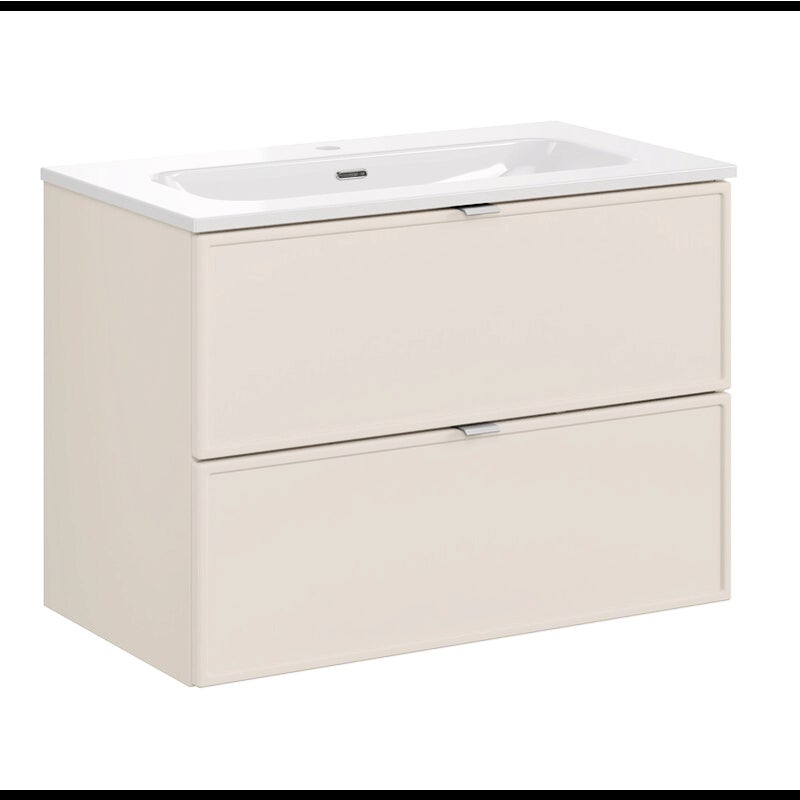 Szafka łazienkowa BELLA CASHMERE 82-80-2S 80cm kaszmirowa z umywalką