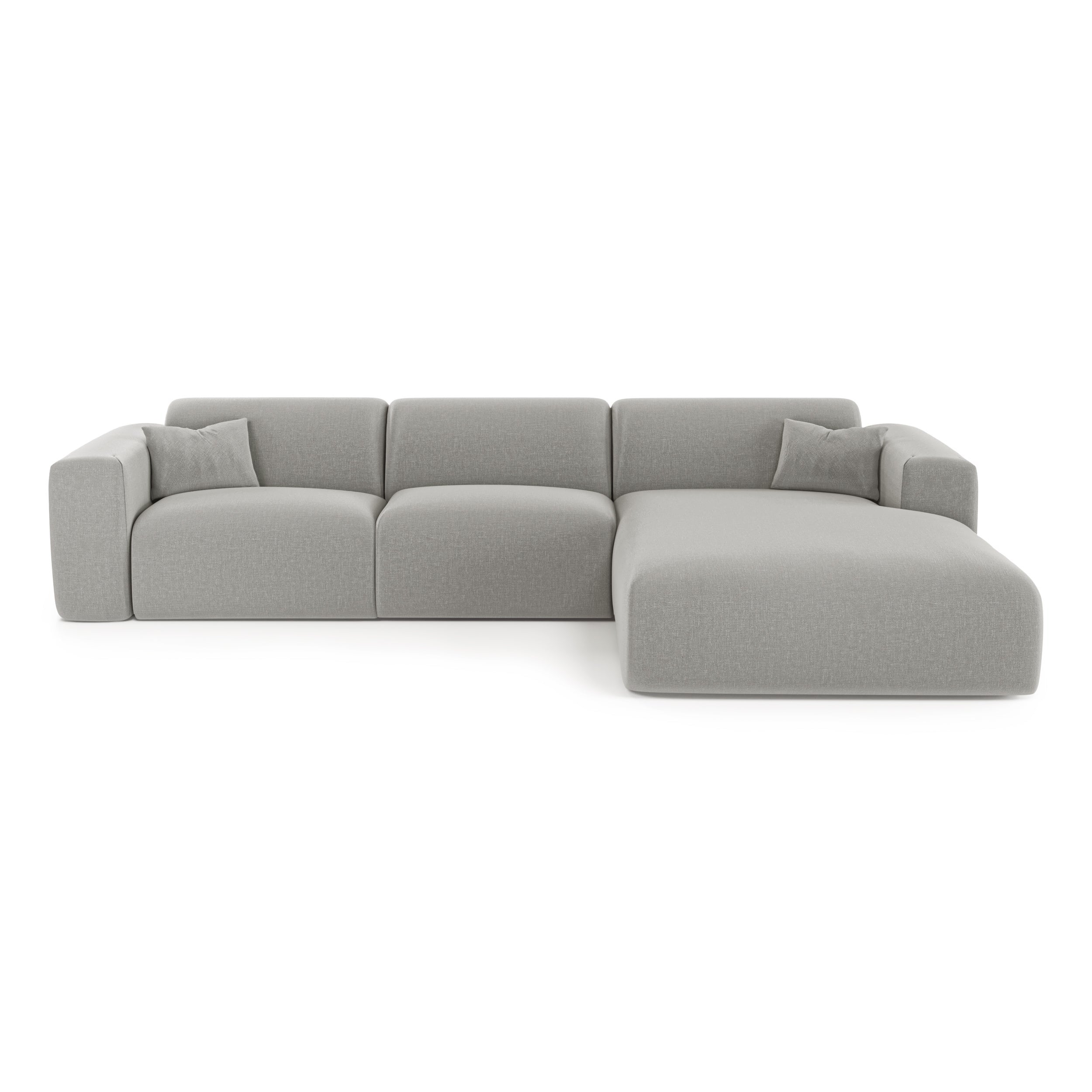 Canapé angle droit convertible express matelas Dunlopillo 140cm MYRA ...