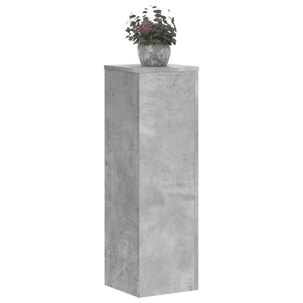 Supports pour plantes, 2 pièces, gris béton, 25 x 25 x 80 cm - 8