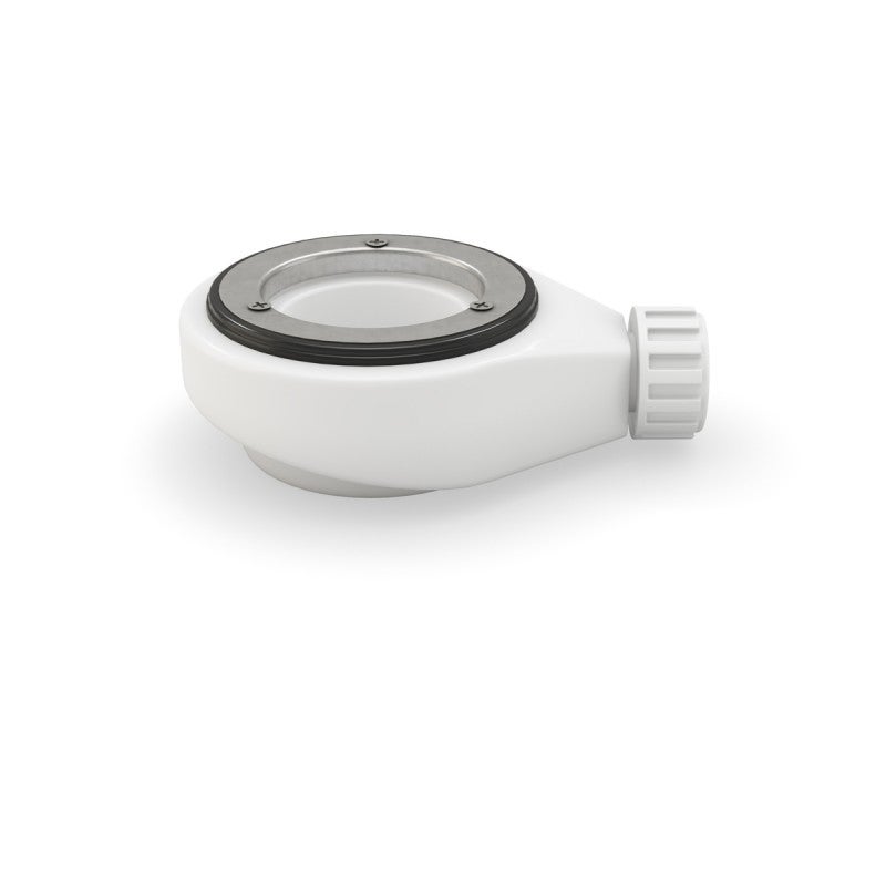 Receveur de douche 100x120 NATURAL Blanc extra plat + Bonde - 5