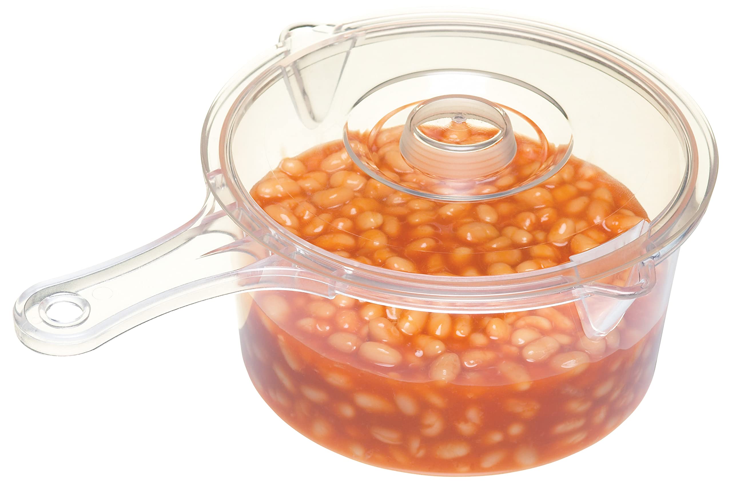 Pentola in Borosilicato, Pentole Piccola Trasparente Con Coperchio, 1,9 Litro Pe 7445016850899