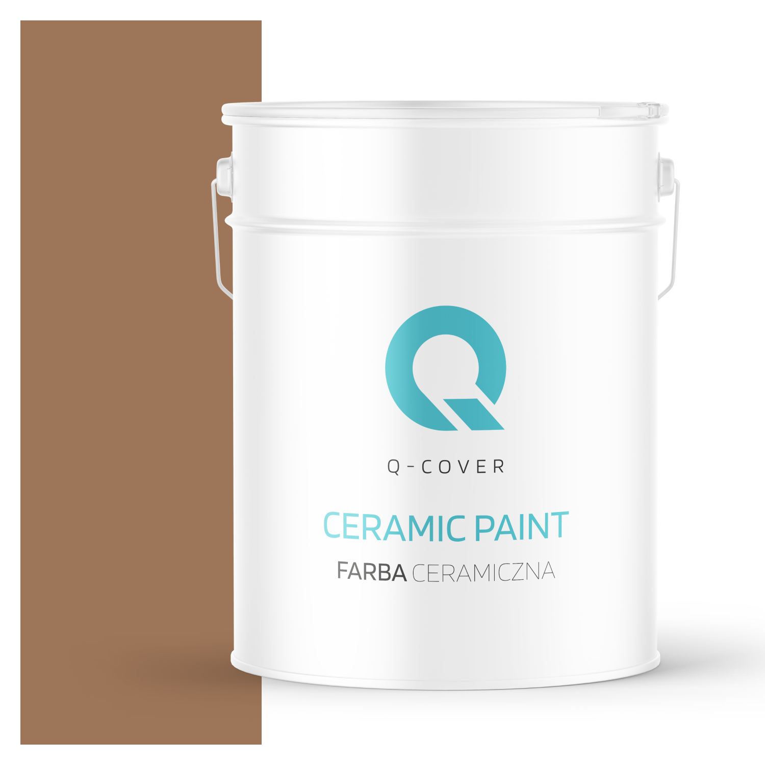Farba Ceramiczna Do Ścian i Sufitów Q-Cover Brązowy H5018 Głęboki Mat 10L