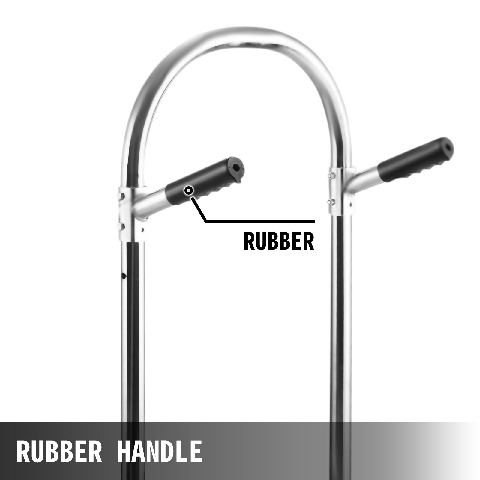 Diable Pliant en Aluminium VEVOR 3 en 1 Multi-usage Coulisseau d'Escalier 350kg Chariot avec Pneus Pneumatiques pour Transporter Charge Lourd - 5