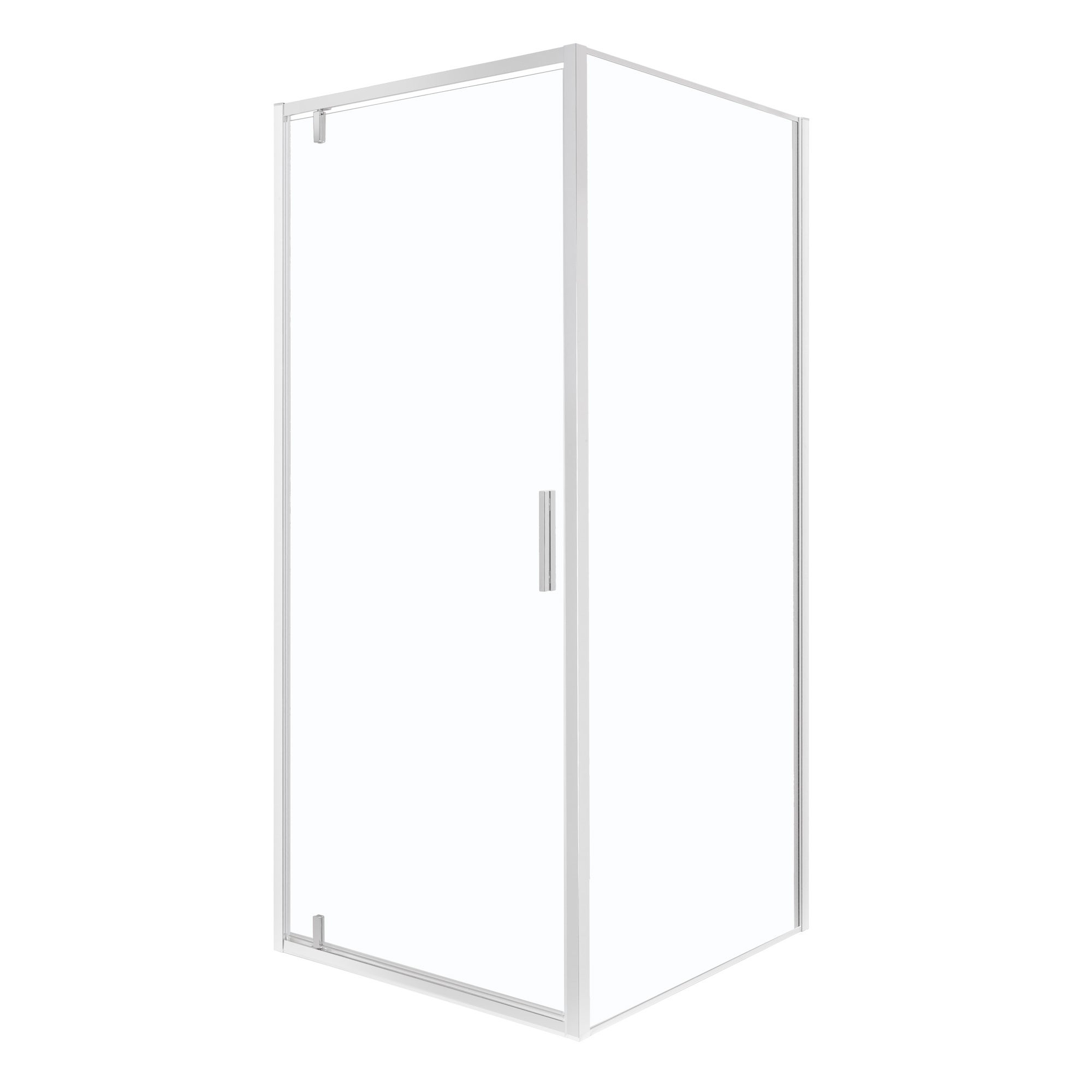 Kabina prysznicowa Solid DSPA+SC 90 x 70 CHR szkło transparentne 6 mm, profile chrom, drzwi uchylne KERRA