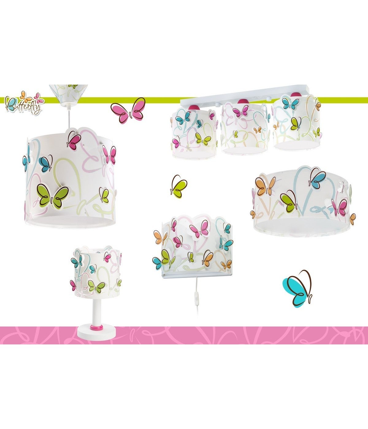 Lampa sufitowa Butterfly - Motyle dla dzieci - 6