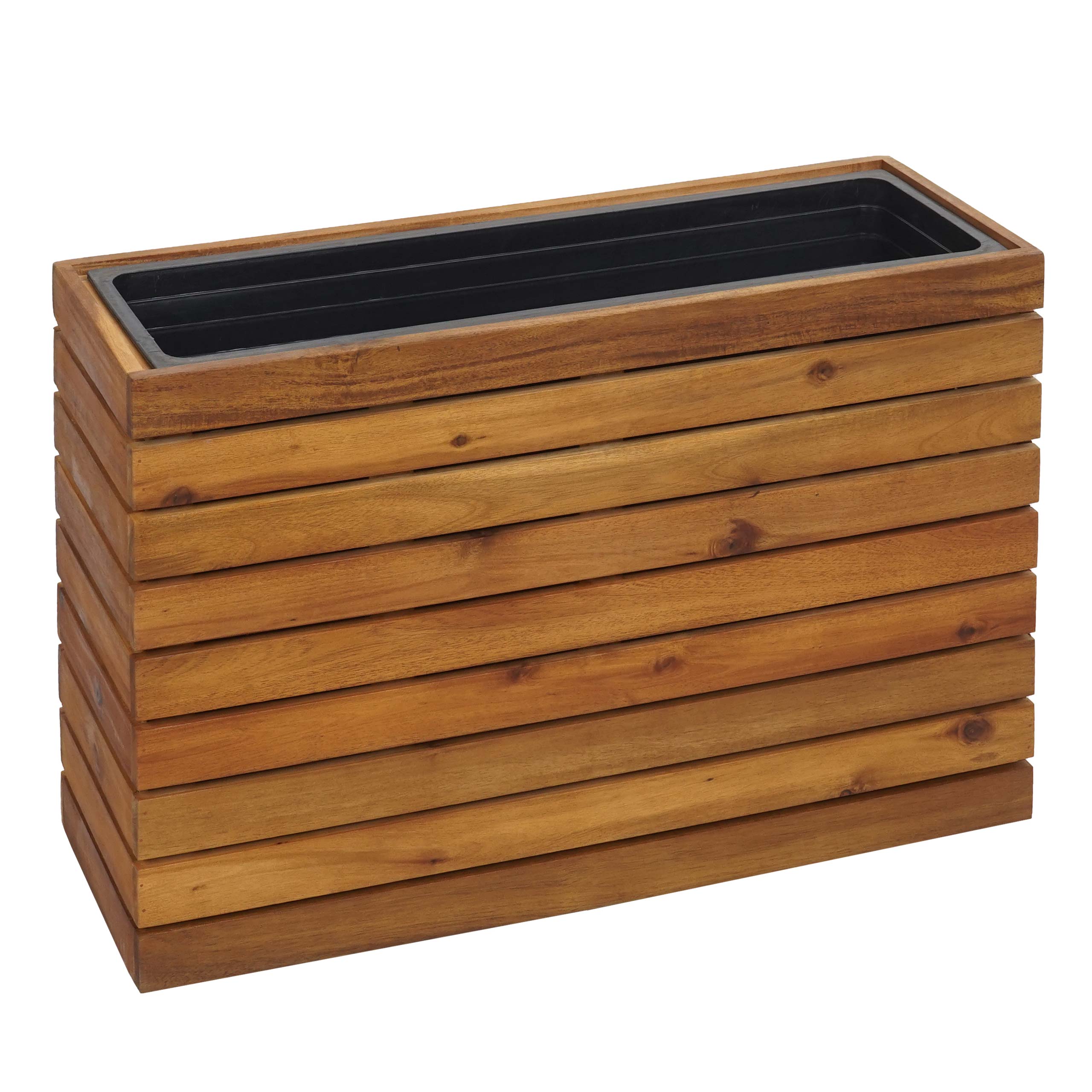 Lot 2 Pots Carrés En Bois Naturel – 9,3 X 9,3 X 4,5 Cm – Pour Plantes Grasses, Fleurs Séchées, Décoration Rustique – Intérieur Et Extérieur - 3