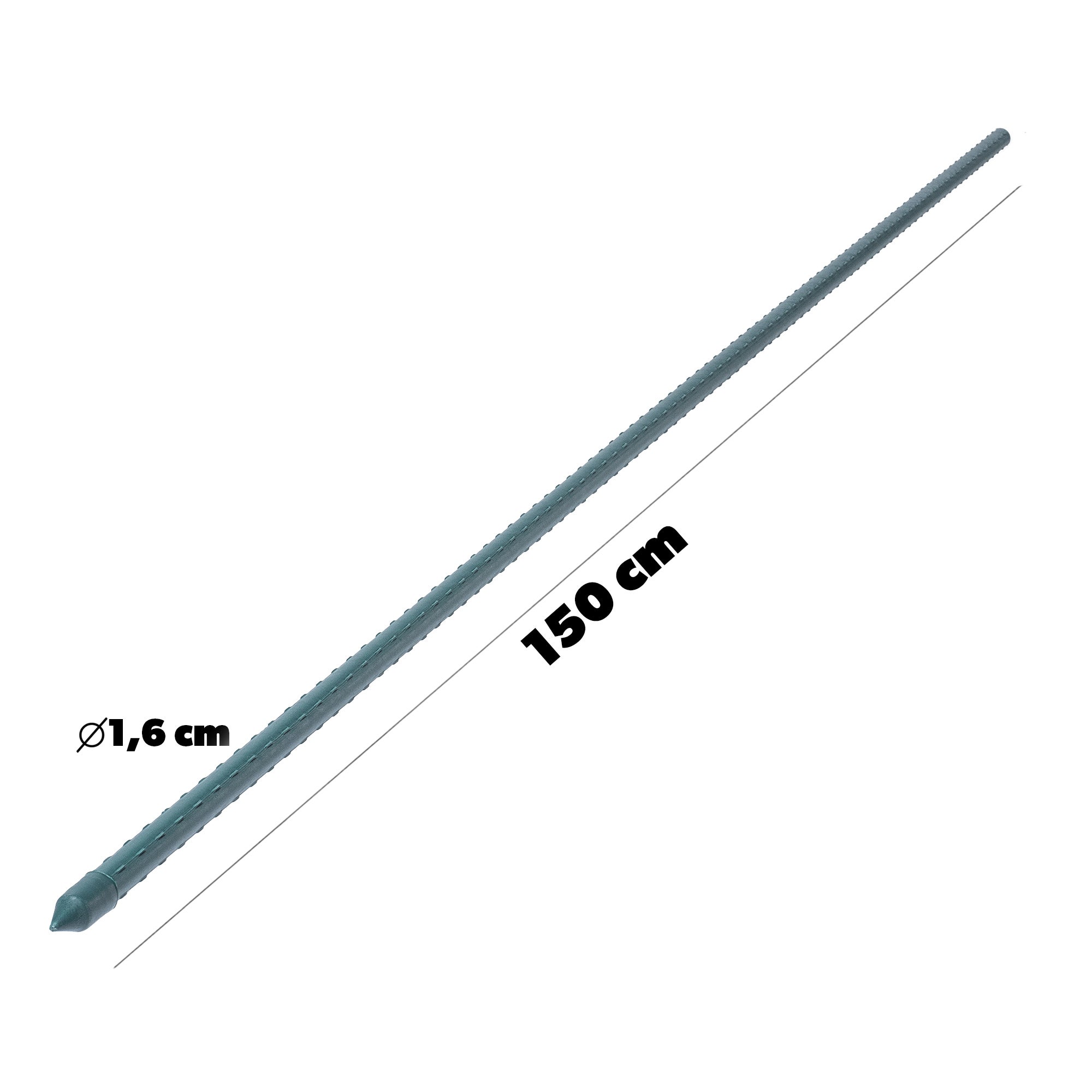 KADAX 15x Poteau pour Plantes 150cm Support pour Fleurs de Tomate Acier Revêtu - 2