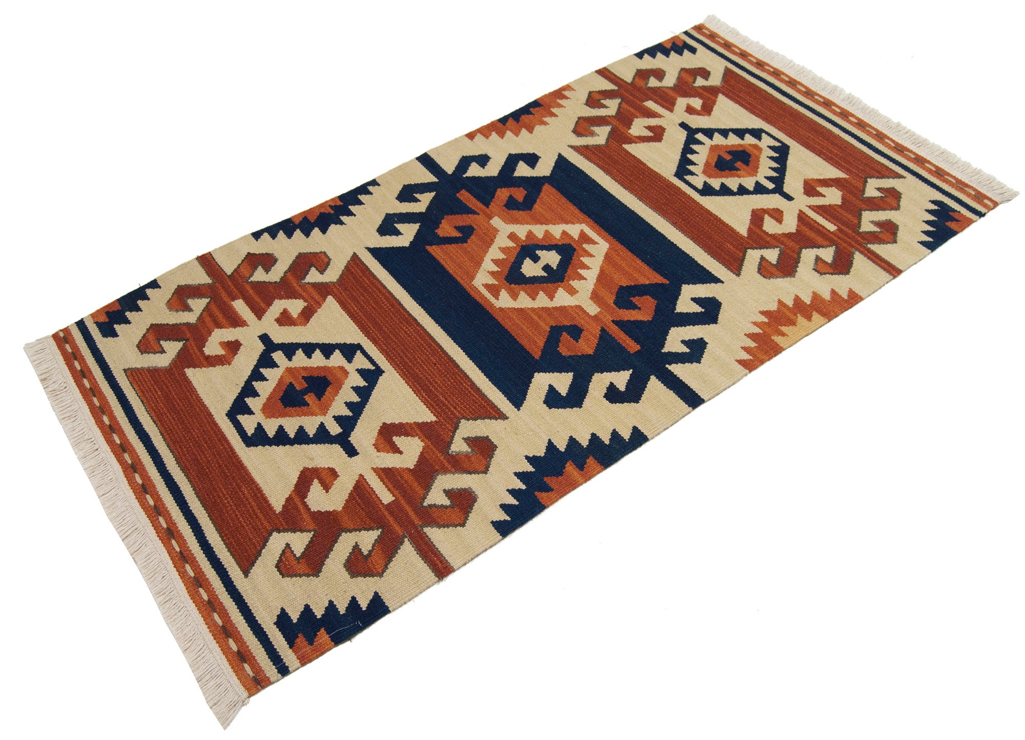 Oryginalny ręcznie robiony kilim 122x61CM
