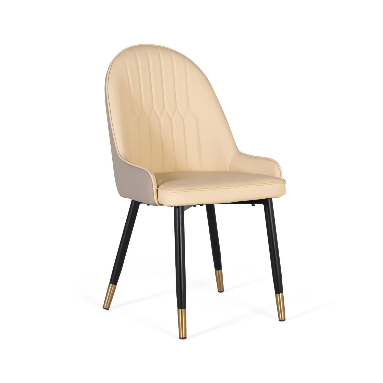 IDMarket Set 4 Sedie POLGA In Velluto Grigio Con Gambe Nere - Imbottite, Design Moderno, 43x61x94 Cm