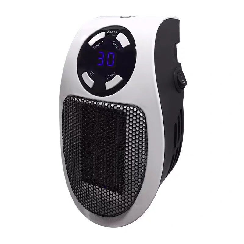 Mini termowentylator elektryczny 500 W, termostat, wyświetlacz LED, zabezpieczenie przed przegrzaniem