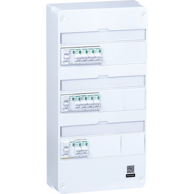 Tableau électrique équipé précâblé 1 rangée (13 modules) Resi9 xp