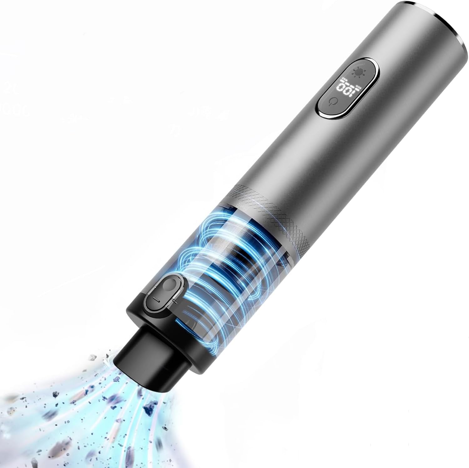 Aspirateur à Main Voiture 18000PA Rechargeable 6000mAh 4 En 1 - Portable LED Mini Aspirateur Sans Fil