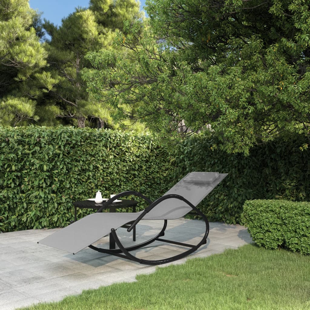 Chaise Longue Sdraio A Dondolo Per Giardino Lettino Prendisole