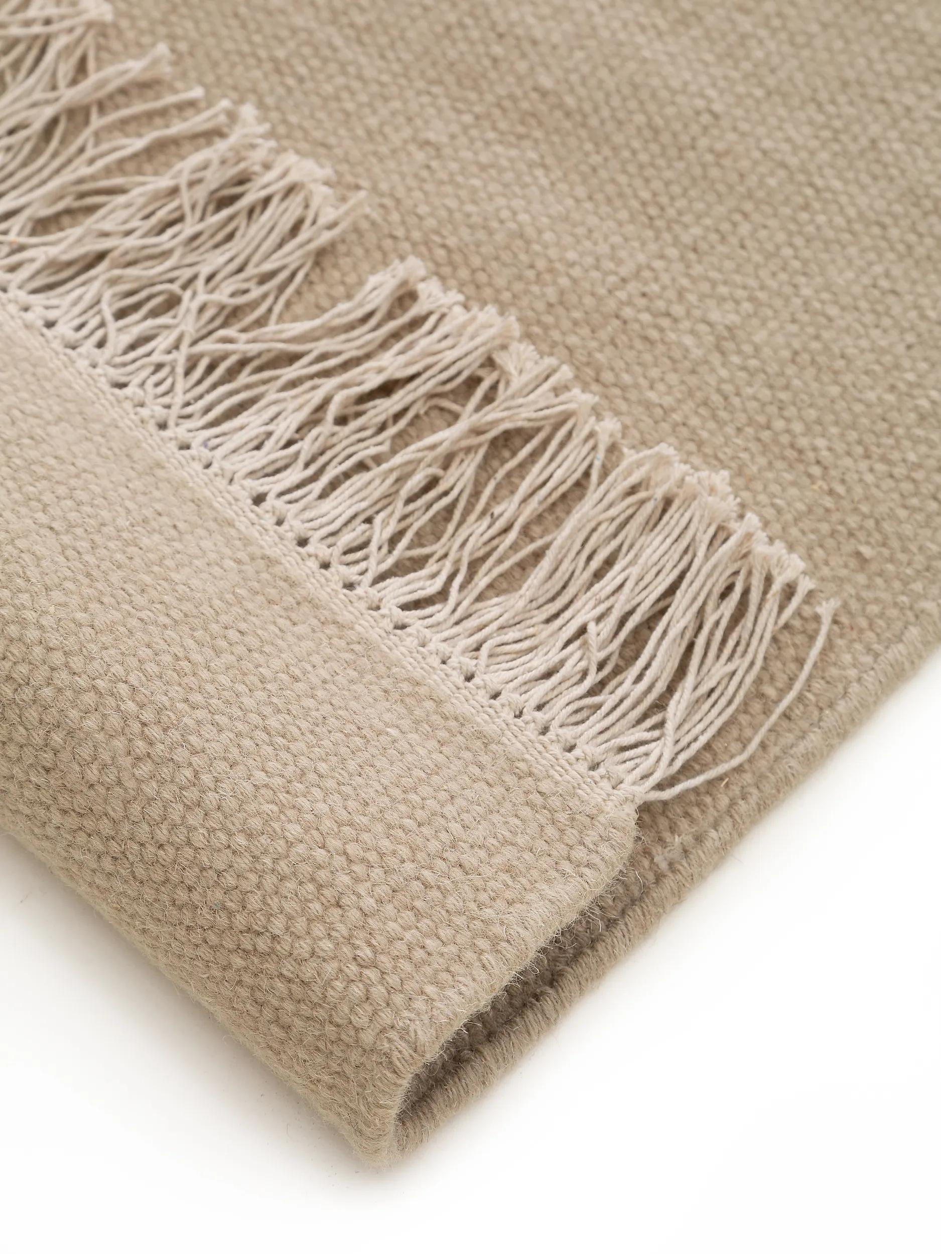 BENUTA - Tapis de laine Liv beige 170x240 cm - 5