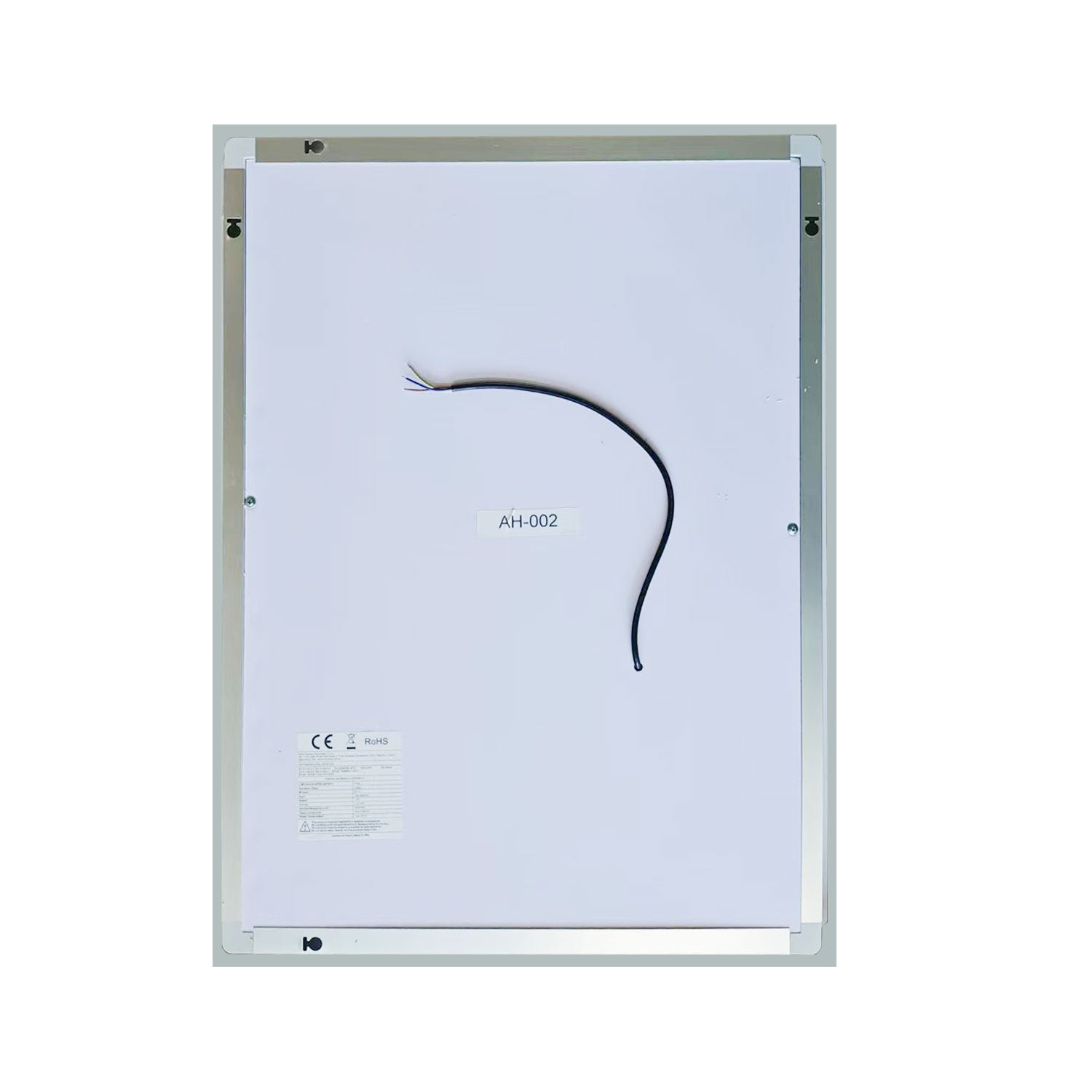 AICA Miroir lumineux 80 x 60cm anti-buée +dimmable + mémoire, miroir de salle de bain avec 2 Interrupteurs Tactiles - 7