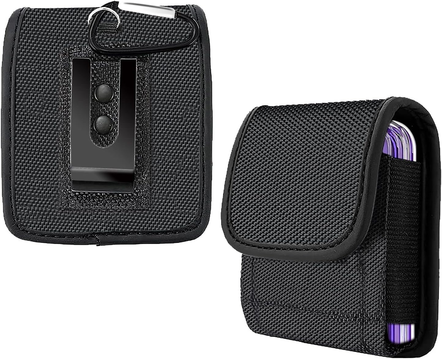 Etui ochronne na telefon komórkowy z klipsem do paska do Samsung Galaxy Z Flip/Z Flip 5G/Z Flip 3 5G (tkanina Oxford)