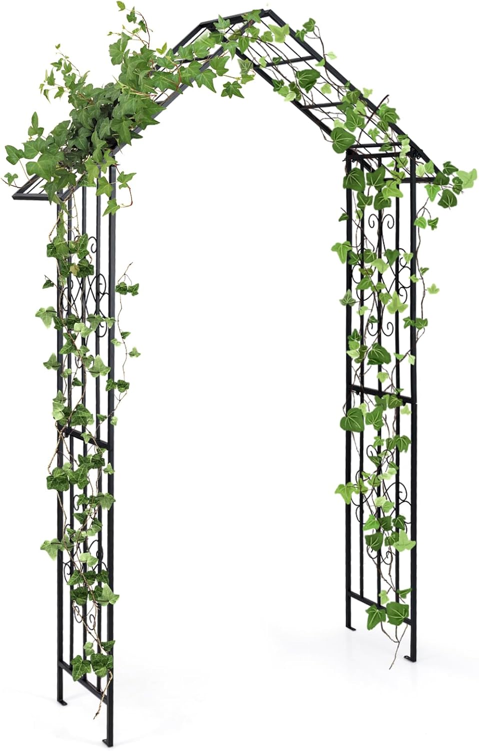 Arche de Jardin Moderne en Métal pour Plantes Grimpantes, Treillis de ...