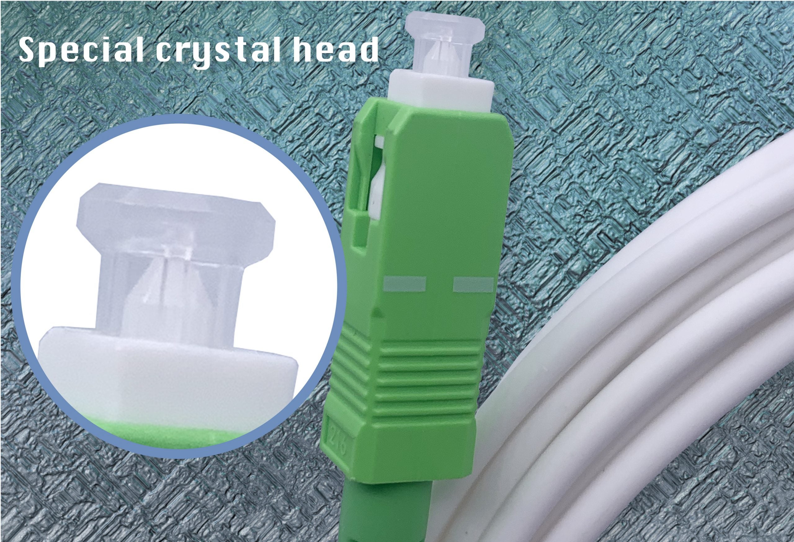 Elfcam® - 15M Cable/Rallonge Fibre Optique (Orange SFR Bouygues) - Jarretiere Simplex Monomode SC-APC a SC-APC - Blindage et Connecteu...c, 15M - 4