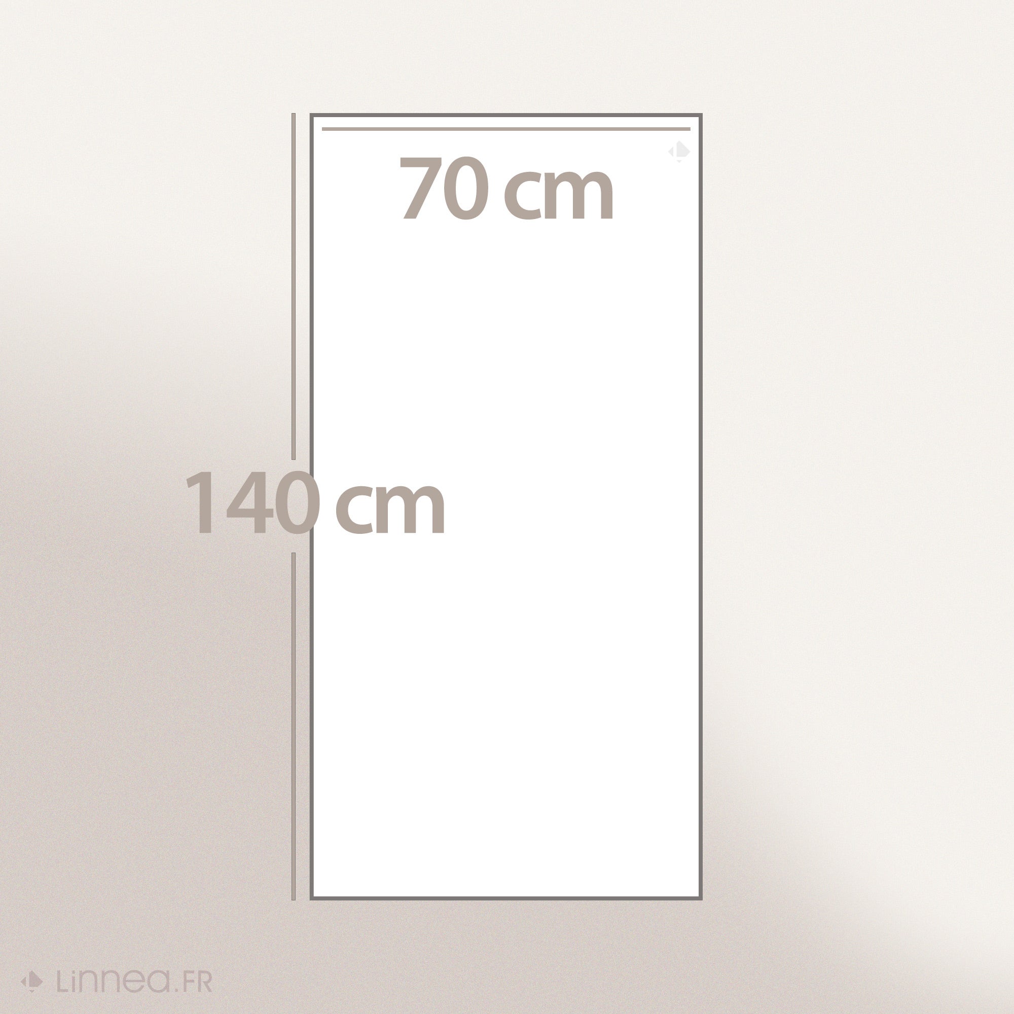 Drap de douche en pur coton 70x140 cm collection LEOPARD beige - 4