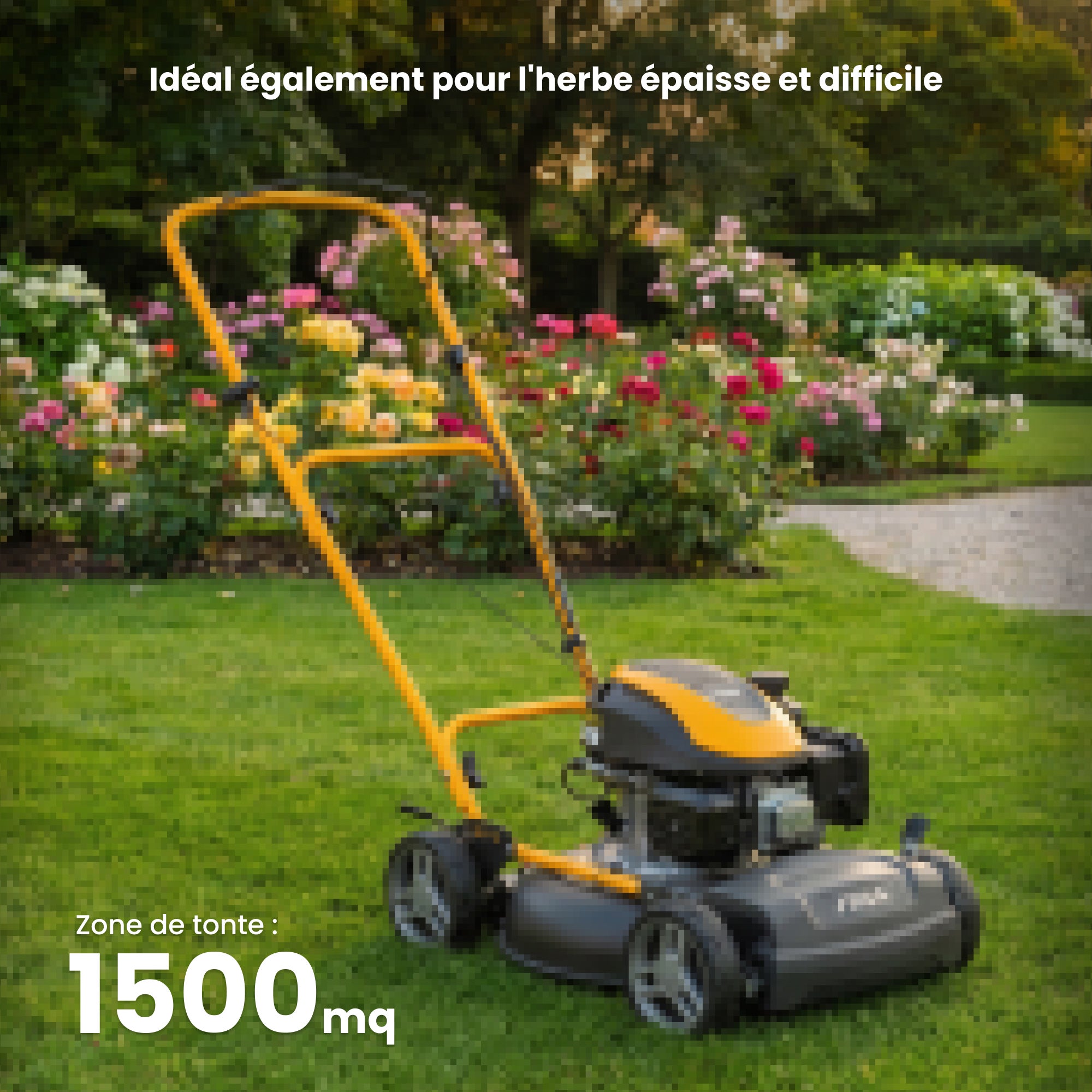 STIGA Multiclip 47 Tondeuse Thermique Poussée 123 cc 45 cm de Coupe Système Mulching Guidon Pliable - 3