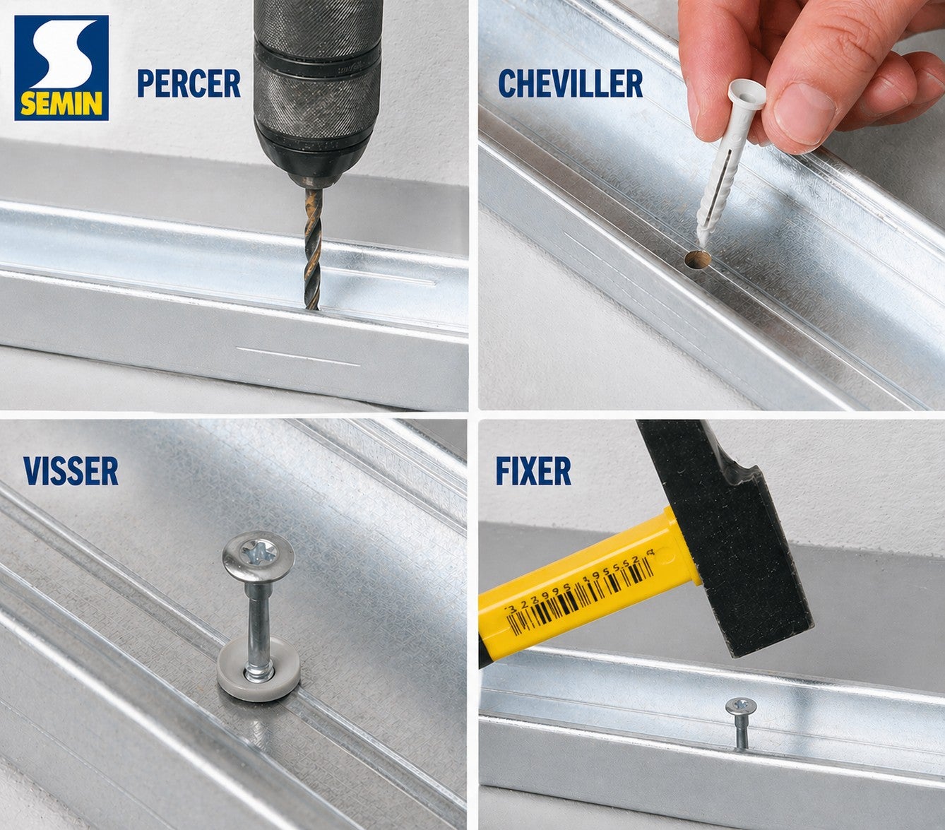 Cheville Clous Vis Semin, 6 x 40 mm, Boite de 200 - 4