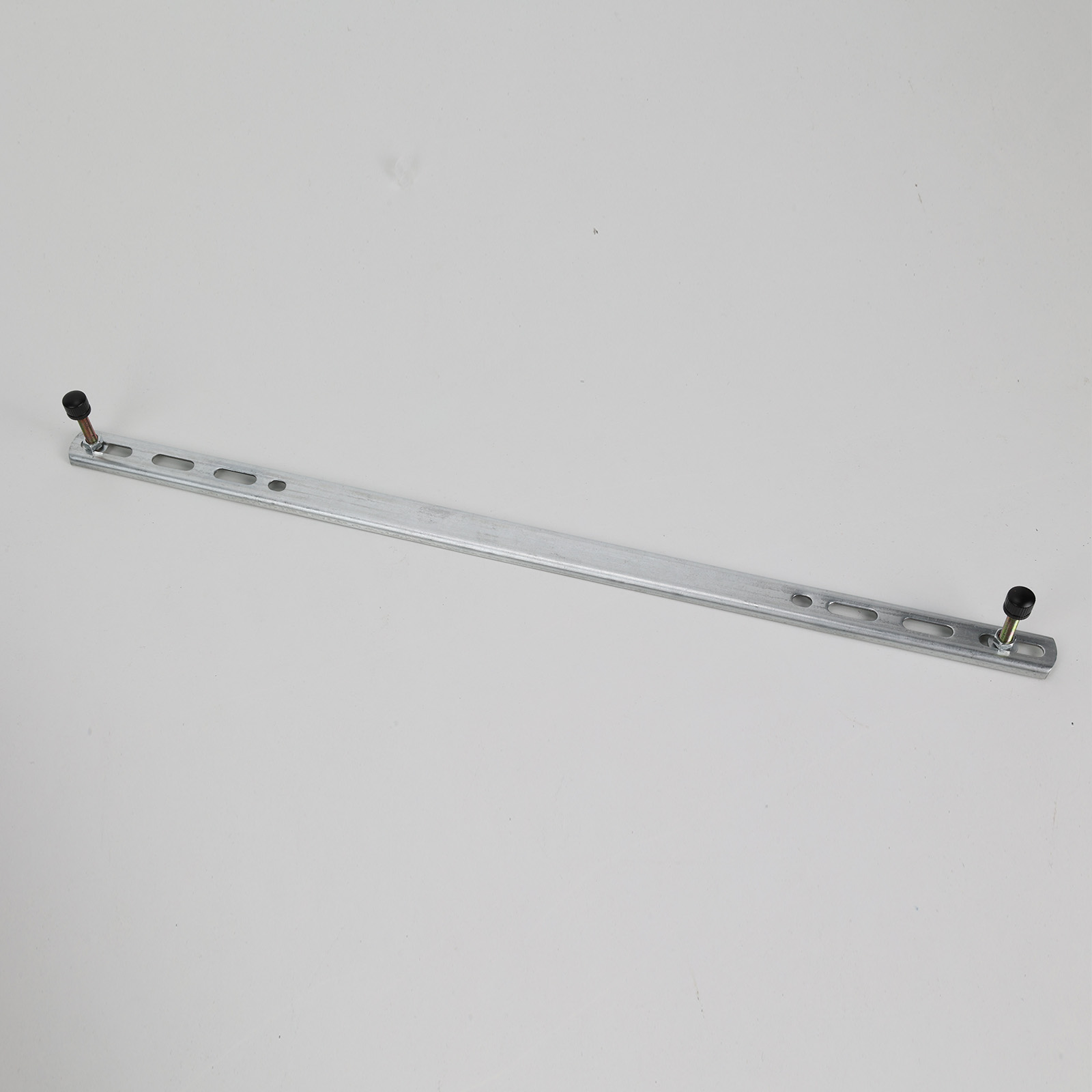 Plaque de plafond suspendue pour lampe, rosace ou réglette universelle en métal noir 70 cm pour 2 ou 3 lampes - 9