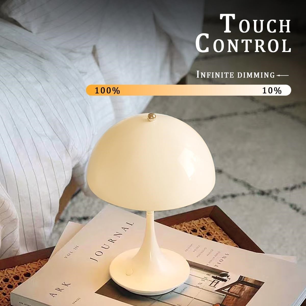 Lampe De Bureau Moderne Rose En Forme De Champignon, Jolie Veilleuse USB, éclairage De Chambre à