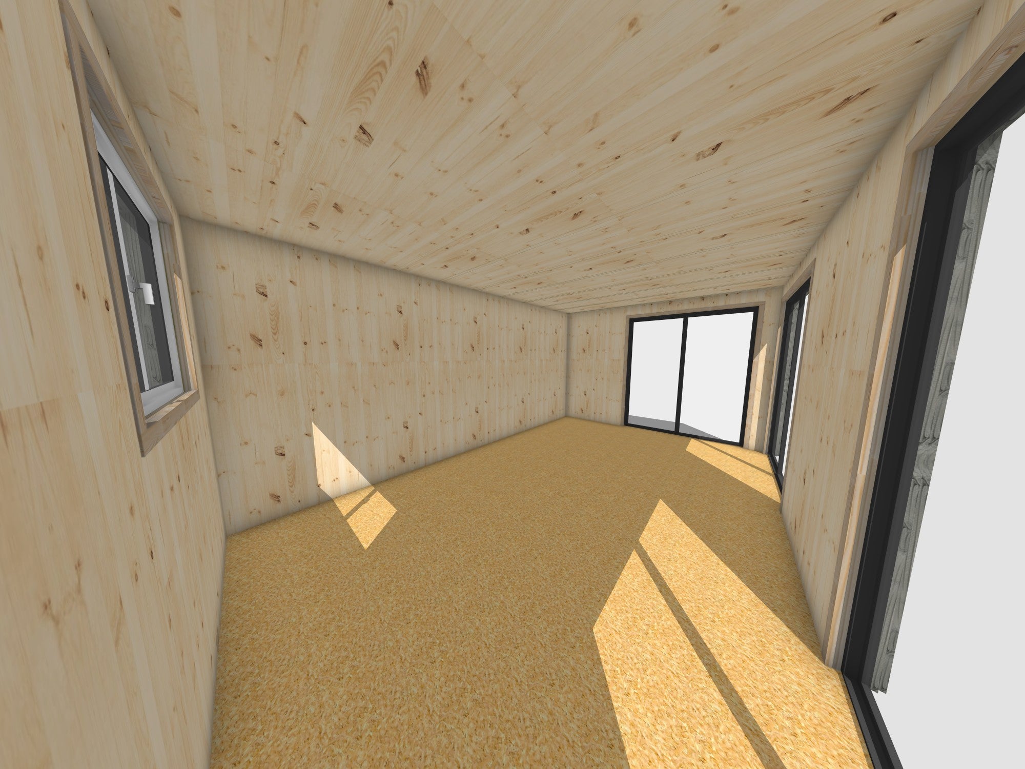 Bureau de jardin 4 saisons en bois 5,5 x 3,5 x 2,7 m / isolation RE2020 avec plancher isolé - 5