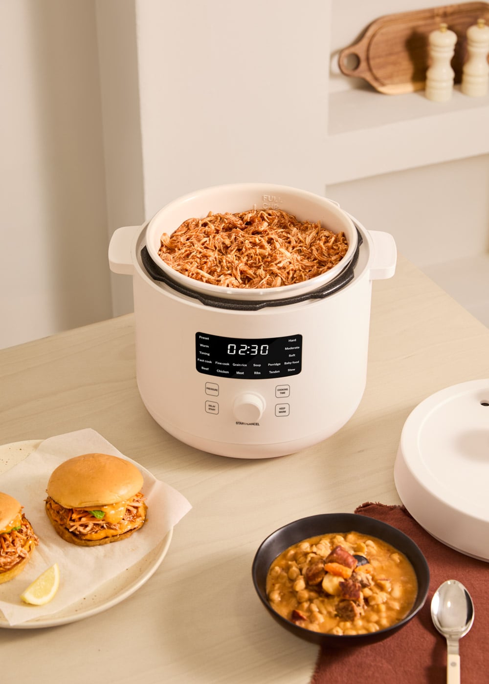 CREATE - PRESSURE COOKER STUDIO - Autocuiseur électrique multifonctionnel programmable- Blanc cassé - 3