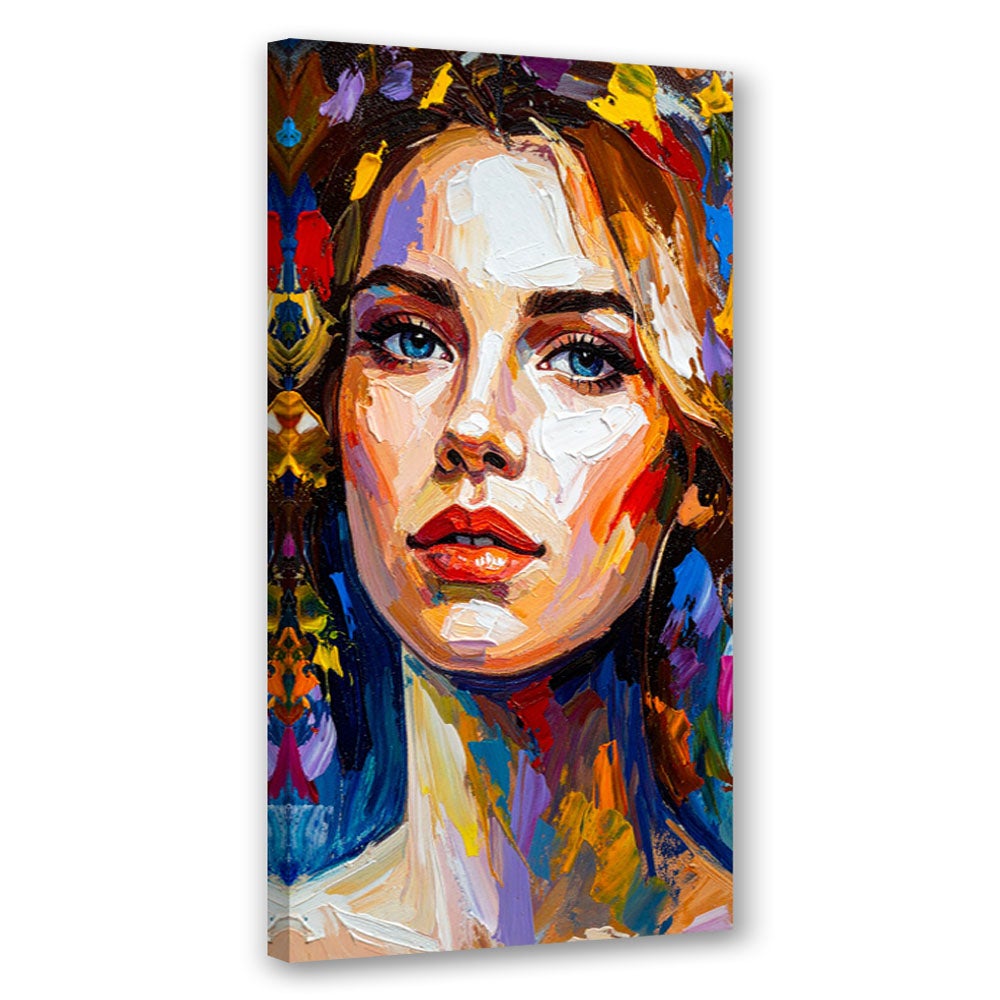 Obraz nowoczesny do salonu sypialni biura, Kolorowy Portret Kobiet 40x80