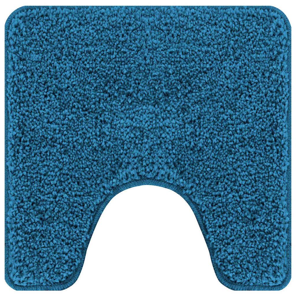 Ensemble de tapis de bain antidérapants, 2 pièces, en PP bleu, 50 × 50 cm - 5