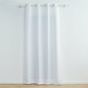 Panneaux De Rideaux Pottery Barn En Lin Blanc - 108x100 Pouces - Doublés Coton